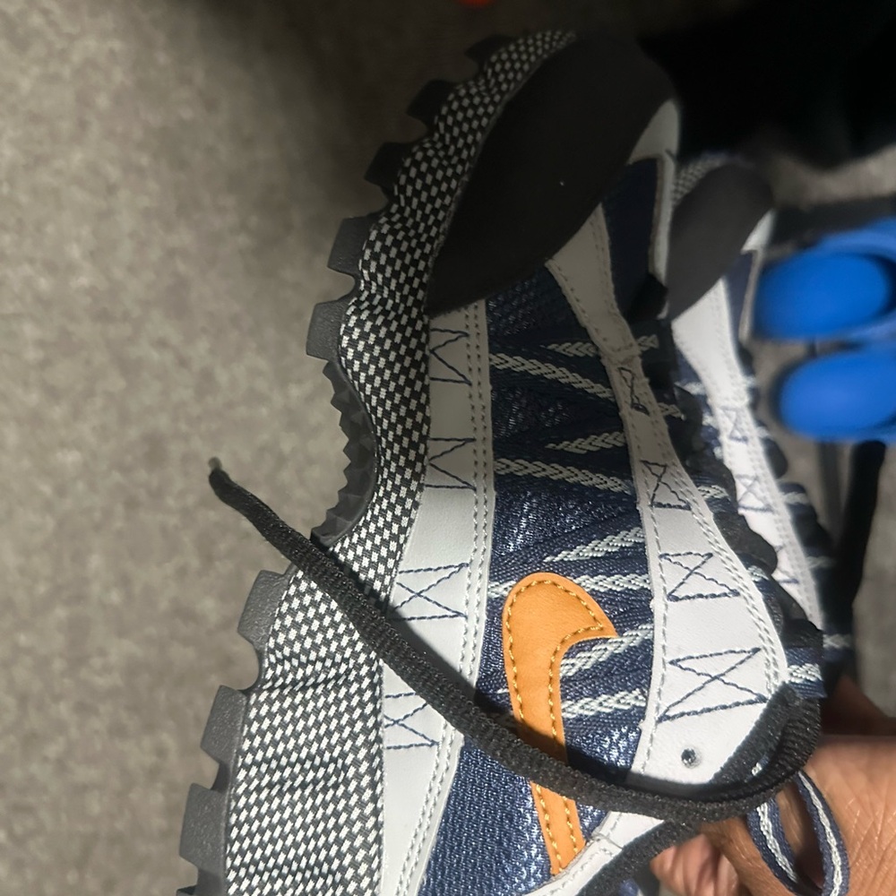 Kids' Blue and Orange Sneakers